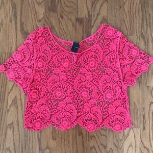 Express Crocheted Crop Top